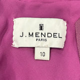 J. Mendel Magenta Bias-Cut 30s Style Silk Gown LABEL PHOTO 7 OF 8