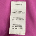 J. Mendel Magenta Bias-Cut 30s Style Silk Gown CARE TAG PHOTO 8 OF 8