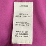 J. Mendel Magenta Bias-Cut 30s Style Silk Gown CARE TAG PHOTO 8 OF 8