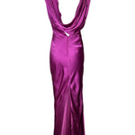 J. Mendel Magenta Bias-Cut 30s Style Silk Gown BACK PHOTO 4 OF 8