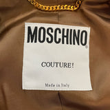 Moschino 90s Color Block Coat Dress/ label