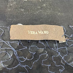 Vera Wang Black Sequin Chiffon Cocktail Dress LABEL PHOTO 6 OF 8