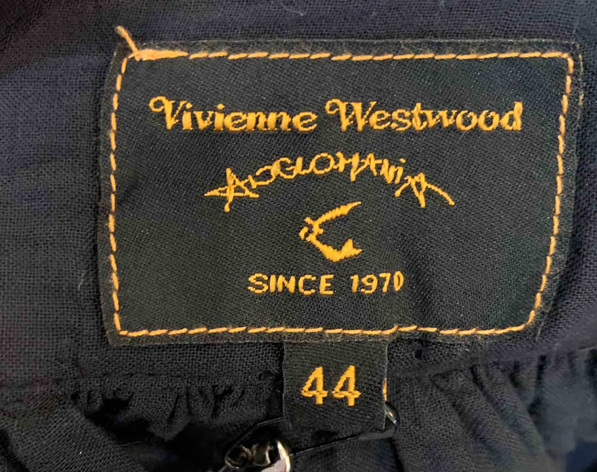 Vivienne Westwood Anglomania Black Cotton Mini Crini Skirt LABEL 5/5