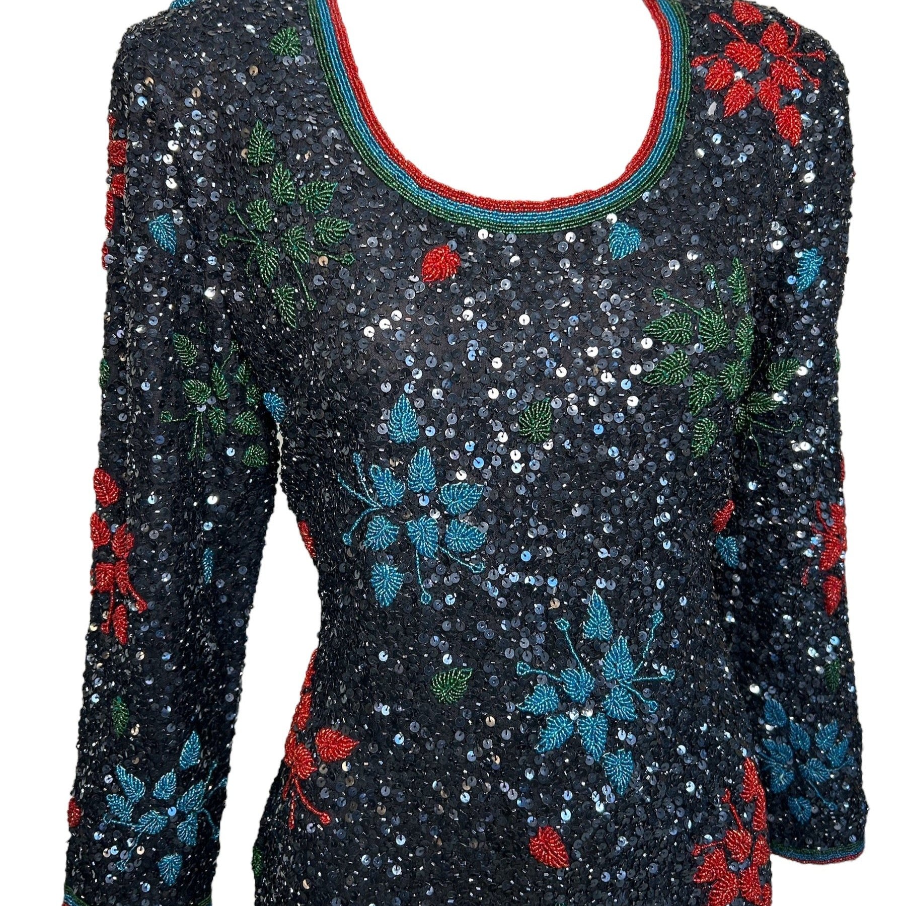 TJ Wear Indian Silk Beaded & Sequined Tunic/ Micro Dress PROFILE PHOTO 2 OF 8