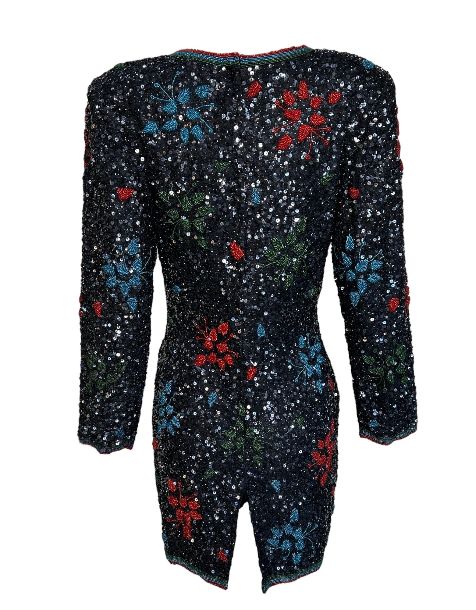 1980s Heavily Beaded & Sequined Tunic Micro Dress 1980s Heavily Beaded & Sequined Tunic Micro Dress