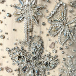 Georges Hobieka 2025 Greige Crystal Embellished Corseted Gown, detail