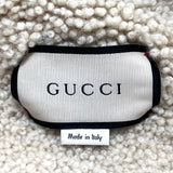 Gucci F/W 2016 Denim Patchwork Jacket with Faux Shearling Lining, label