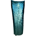 Halston Fantastic Blue Sequin and Beaded Ensemble ADDITIONAL SKIRT PHOTO LIGHTING 7 OF 9