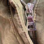 Prada 2000's Army Green Belted Cargo Pants, zipper detail