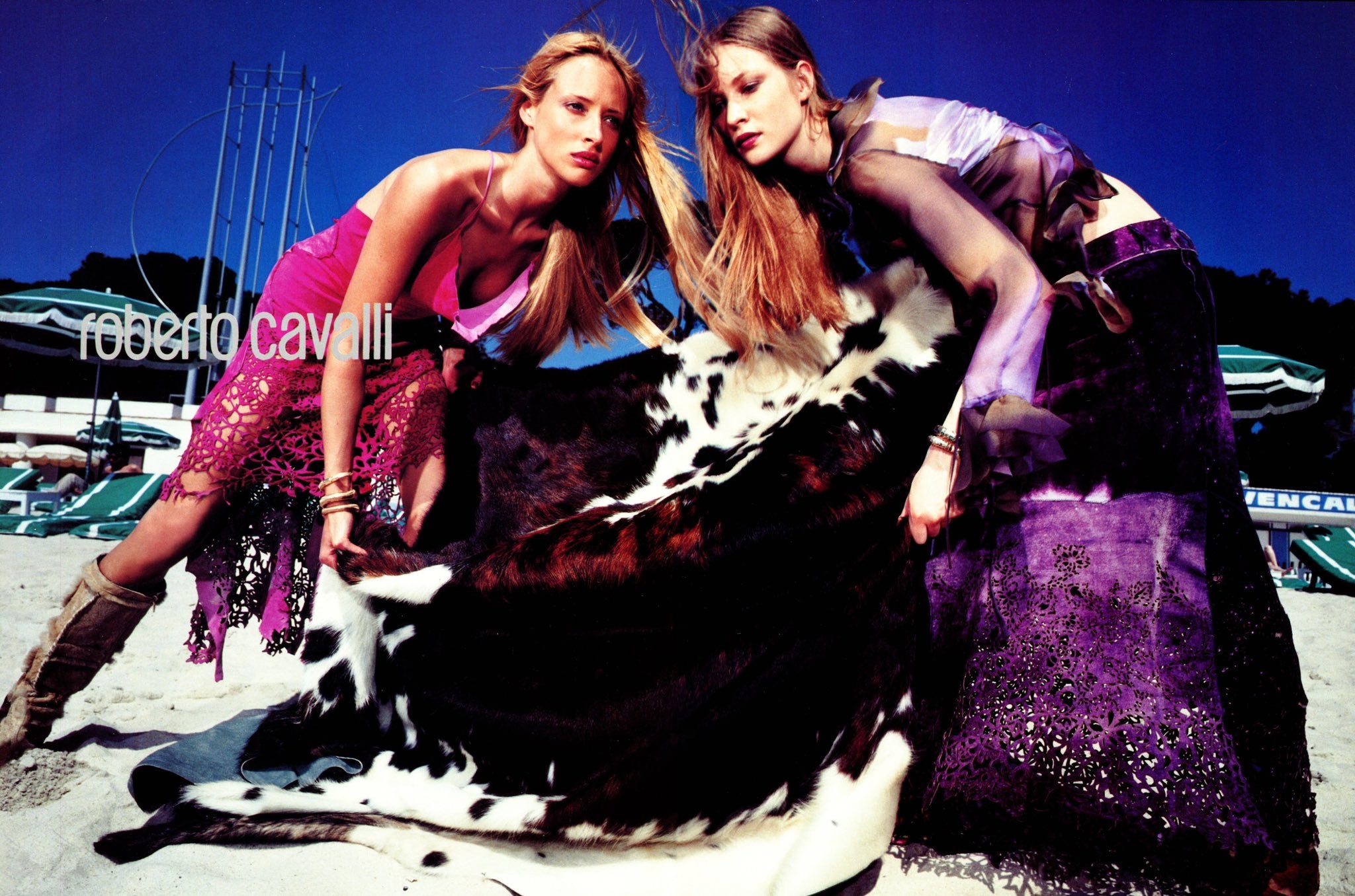 Roberto Cavalli FW 1999 CAmpaign by Steve Hiett from Vogue Sept. 1999