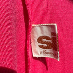 Bonnie Cashin for Sills 1960's Hot Pink Belted Dress and Tweed Cape Ensemble, label in dress