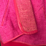 Bonnie Cashin for Sills 1960's Hot Pink Belted Dress and Tweed Cape Ensemble, trim detail