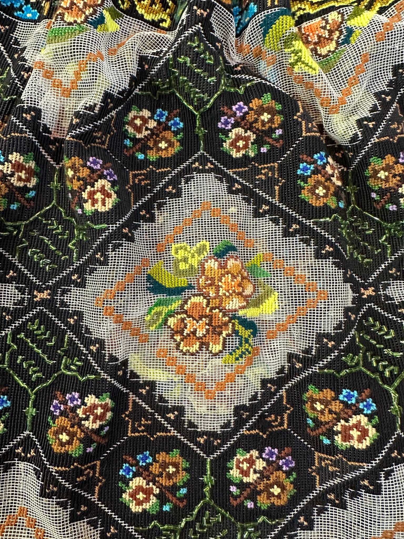  Hungarian Contemporary Embroidered Folk Blouse DETAIL 5 of 5