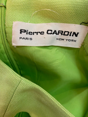  Pierre Cardin 60s Color Block Op Art  Maxi Dress LABEL 5 of 5
