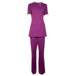 Valentino Early 1970s TWA Flight Attendant's Tunic Pants Ensemble