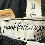 Paul-Louis Orrier 80s Velvet Extravagantly  Beaded Halter Neck Gown LABEL 6 of 6