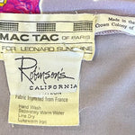  Mac Tac 1970s Lavender Floral Tie Dress LABEL PHOTO 6 OF 6