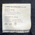 Junya Watanabe COMME des GARÇONS F/W 2008 Charcoal Grey Cocoon Sweater, tag