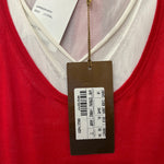 2000s Gucci Layered Red & White Cashmere and Viscose Tank, NWT, tags