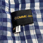 Comme des Garçons S/S 2008 Navy Blue Gingham Chiffon Ruffled Bolero LABEL