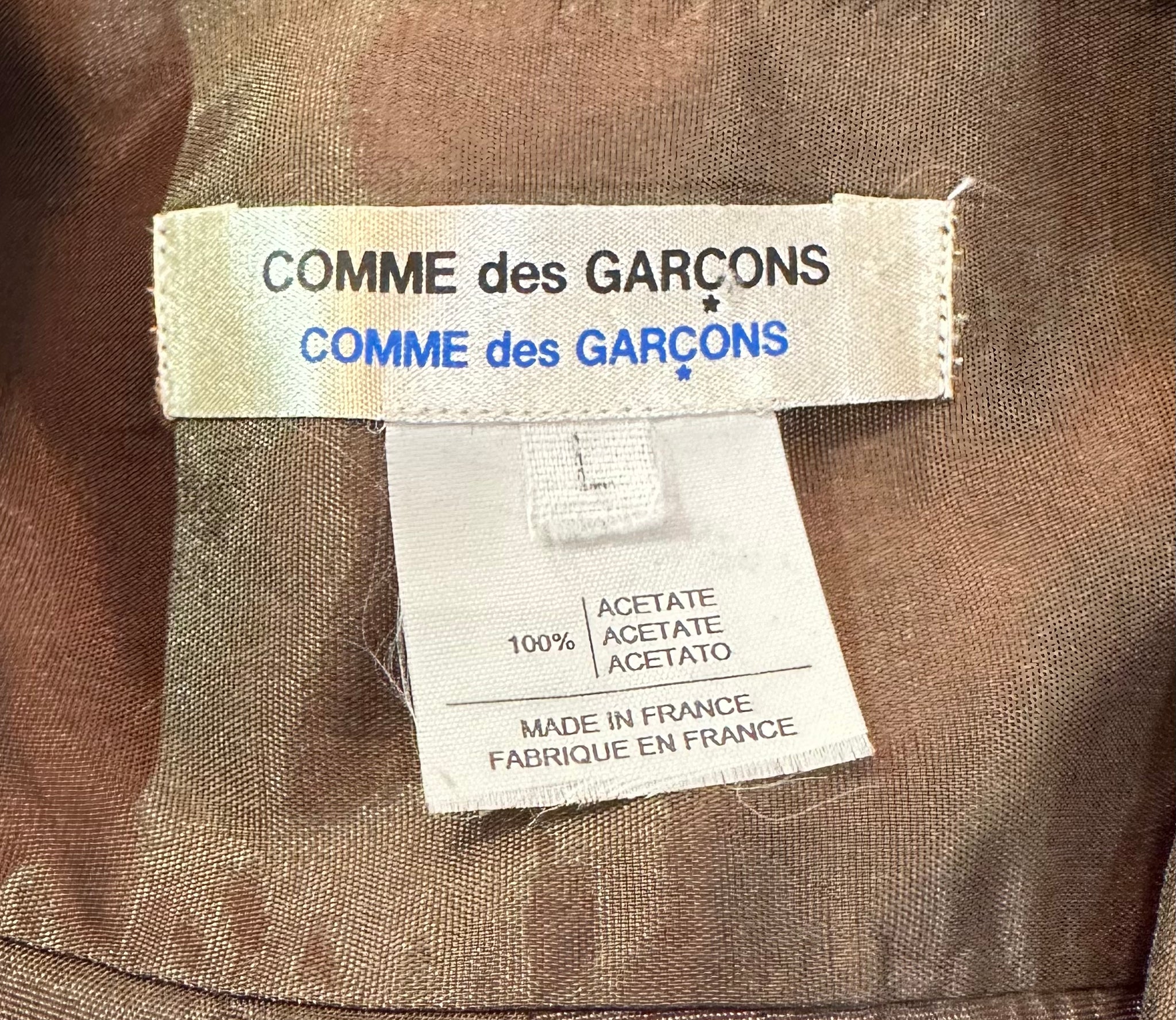 Comme des Garçons Army Green Western Button Up LABEL 5 of 5
