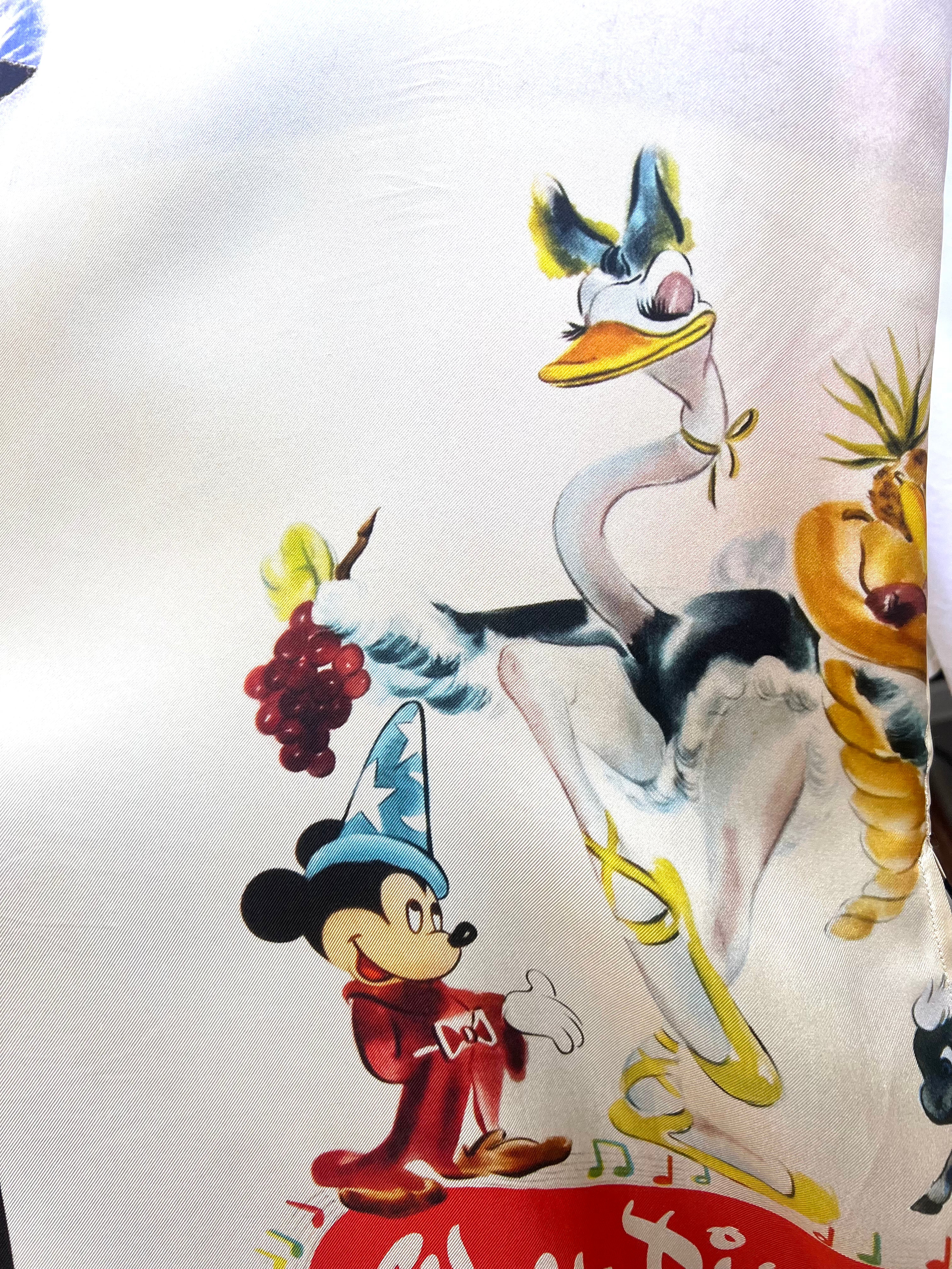 Stella McCartney 2022 Disney's Fantasia Printed Silk Maxi Dress, close up 4
