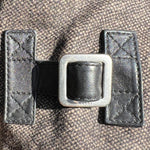 Gucci F/W 2007 Brown Tweed, Leather and Corduroy Shift Dress, hardware