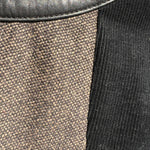 Gucci F/W 2007 Brown Tweed, Leather and Corduroy Shift Dress, detail fabric
