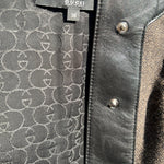 Gucci F/W 2007 Brown Tweed, Leather and Corduroy Shift Dress, bodice open detail