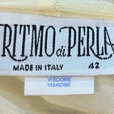 Ritmo di Perla of La Perla Ethereal Patel Yellow Babydoll Chiffon Ensemble LABEL 8/9