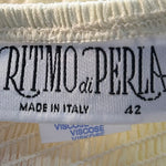 Ritmo di Perla of La Perla Ethereal Patel Yellow Babydoll Chiffon Ensemble DRESS LABEL 9/9