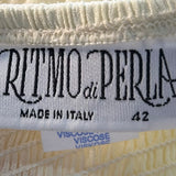 Ritmo di Perla of La Perla Ethereal Patel Yellow Babydoll Chiffon Ensemble DRESS LABEL 9/9