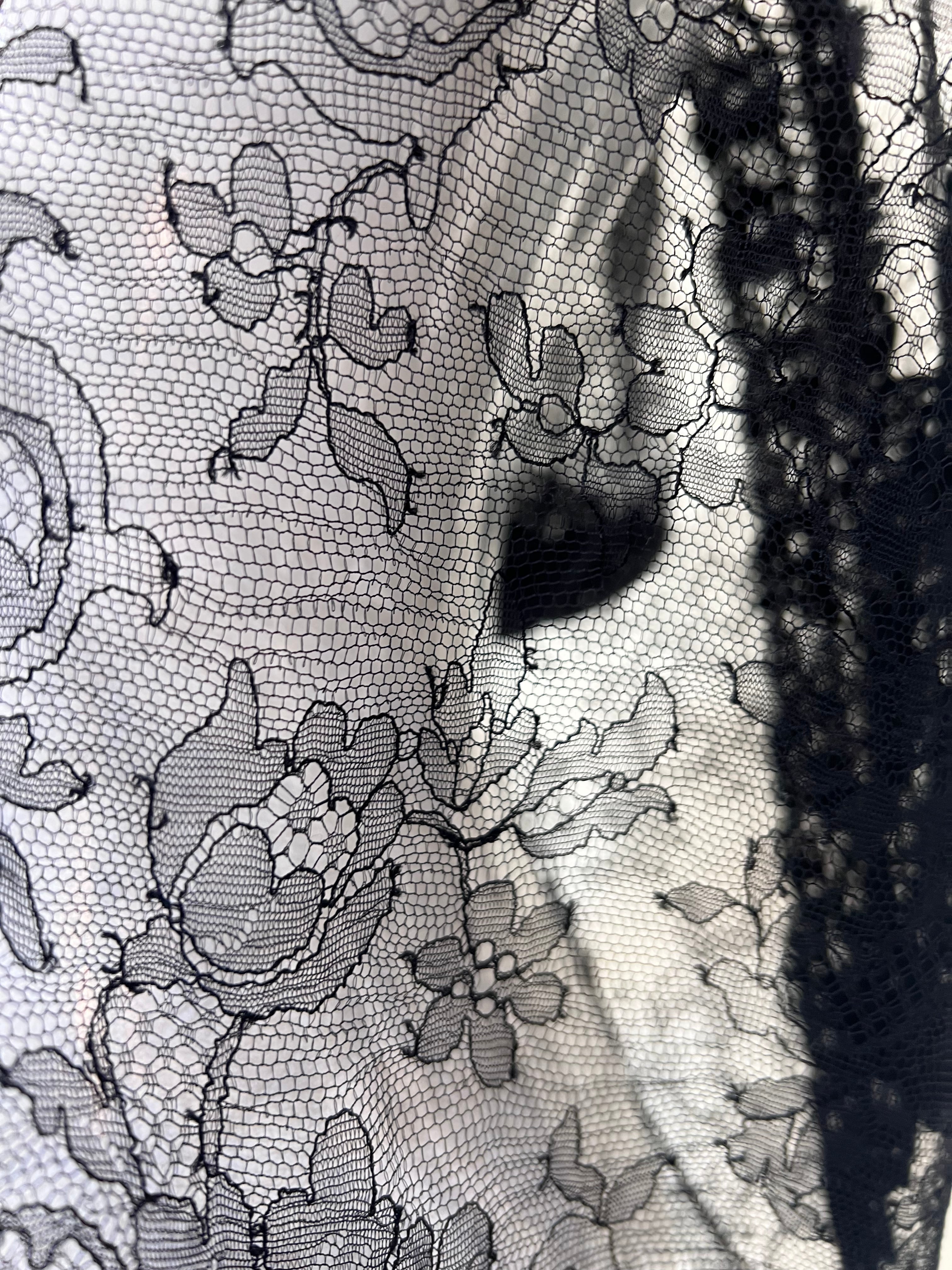 Givenchy Resort 2011 Black Lace Neo-Edwardian Blouse, lace