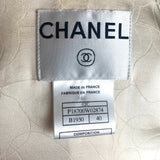 CHANEL 2002 Cruise/Resort Cream Tweed and Ruffle Tulle Jacket TAG PHOTO 7 OF 8