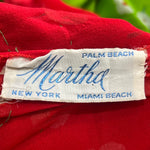 Bill Blass 1973 Pink and Green Floral Silk Chiffon Mini Dress + Scarf, label 2