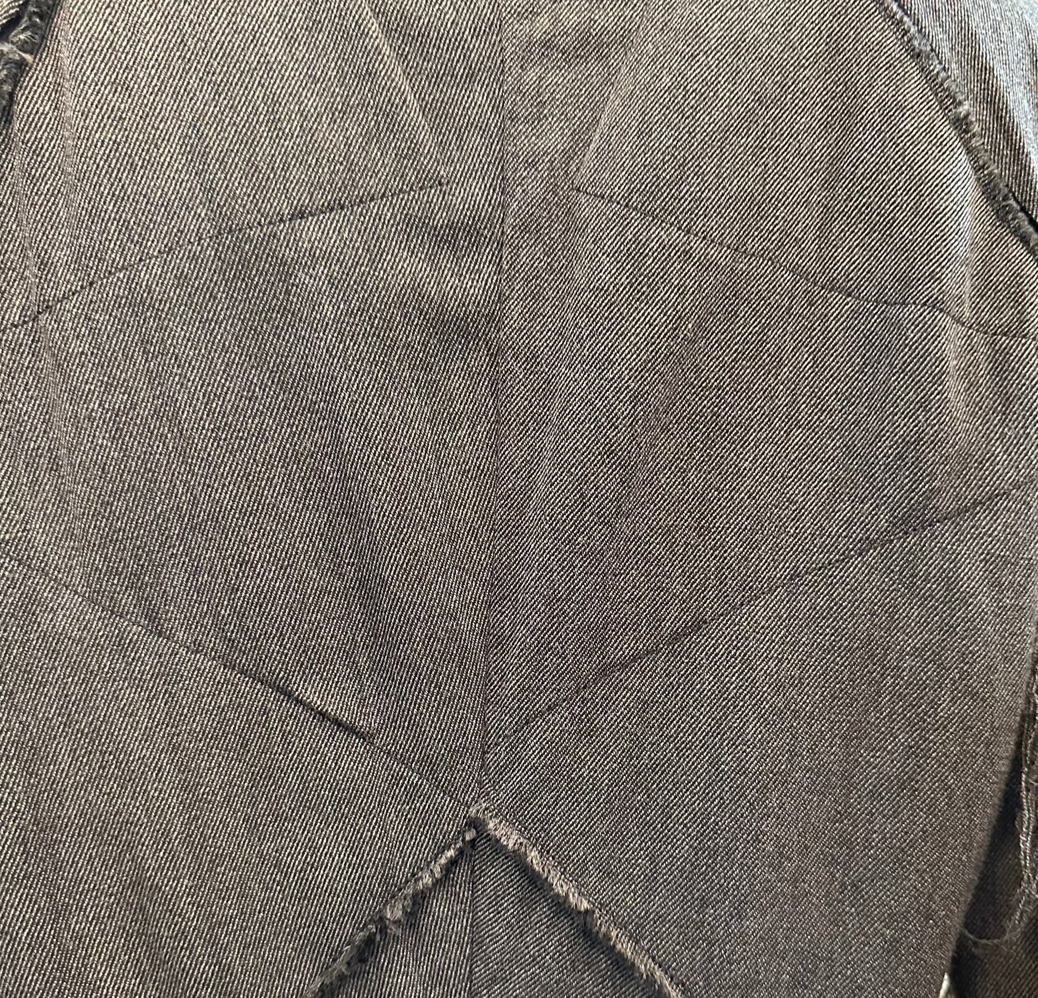  Gary Graham Y2K Grey Twill Deconstructed Tail Coat BACK DETAIL 5 of 6