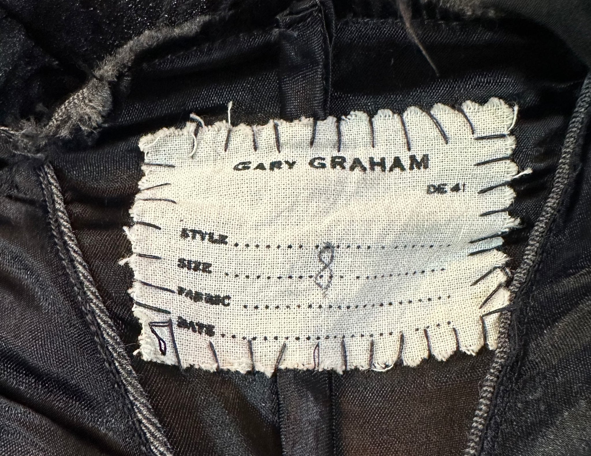 Gary Graham Y2K Grey Twill Deconstructed Tail Coat LABEL 6 of 6