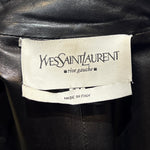 Tom Ford for Yves Saint Laurent S/S 2004 Double Breasted Dropwaist Leather Jacket, label
