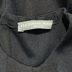 McQueen Resort 2010 Dark Indigo & Black Knit Sheath Dress, label