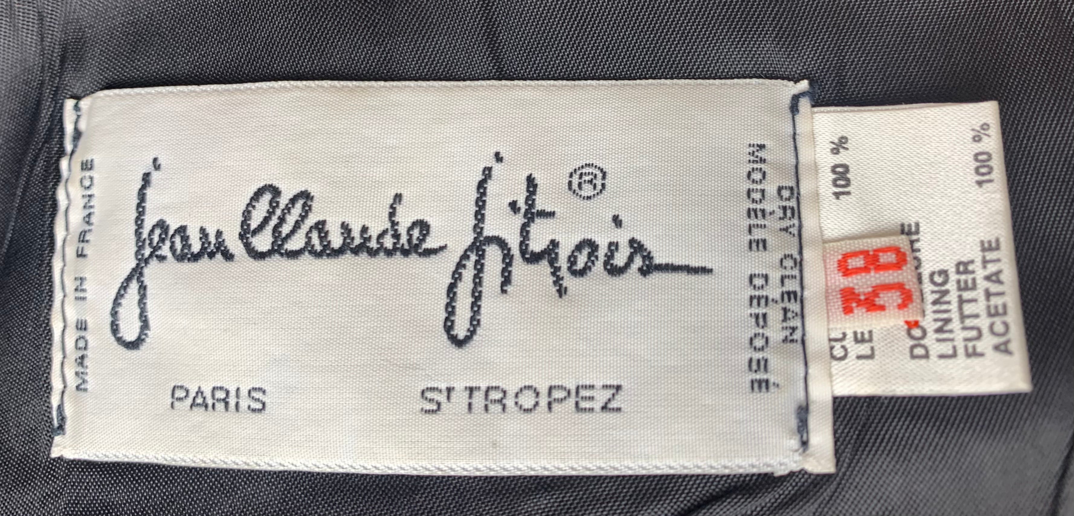 Jean Claude Jitrois '80s Leather Giraffe Print Bustier, label