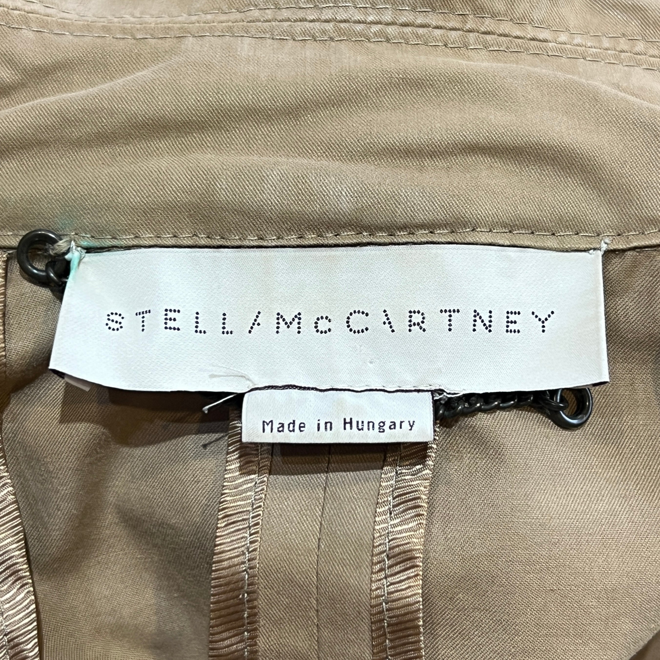 Stella McCartney S/S 2006 Tan Belted Half Trench Coat, label
