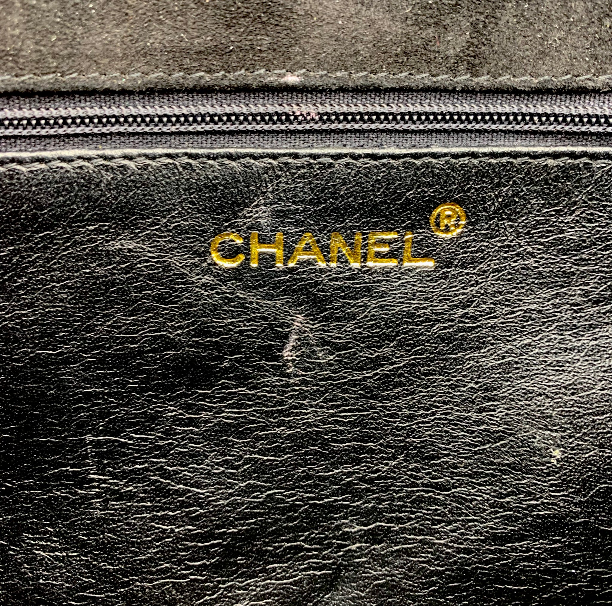 Chanel 90s Black Suede Quilted Mini Shoulder Flap Bag LABEL 8 of 8
