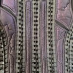 Jean Paul Gaultier Femme Y2K Iridescent Purple Nylon Zip Front Jacket with Allover Lacing BACK DETAIL 6 of 8