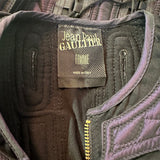 Jean Paul Gaultier Femme Y2K Iridescent Purple Nylon Zip Front Jacket with Allover Lacing LABEL 8 of 8