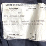  Claude Montana for Idéal-Cuir Rare Late '70s Midnight Blue Lambskin Leather Strapless Mini Dress LABEL 8/8