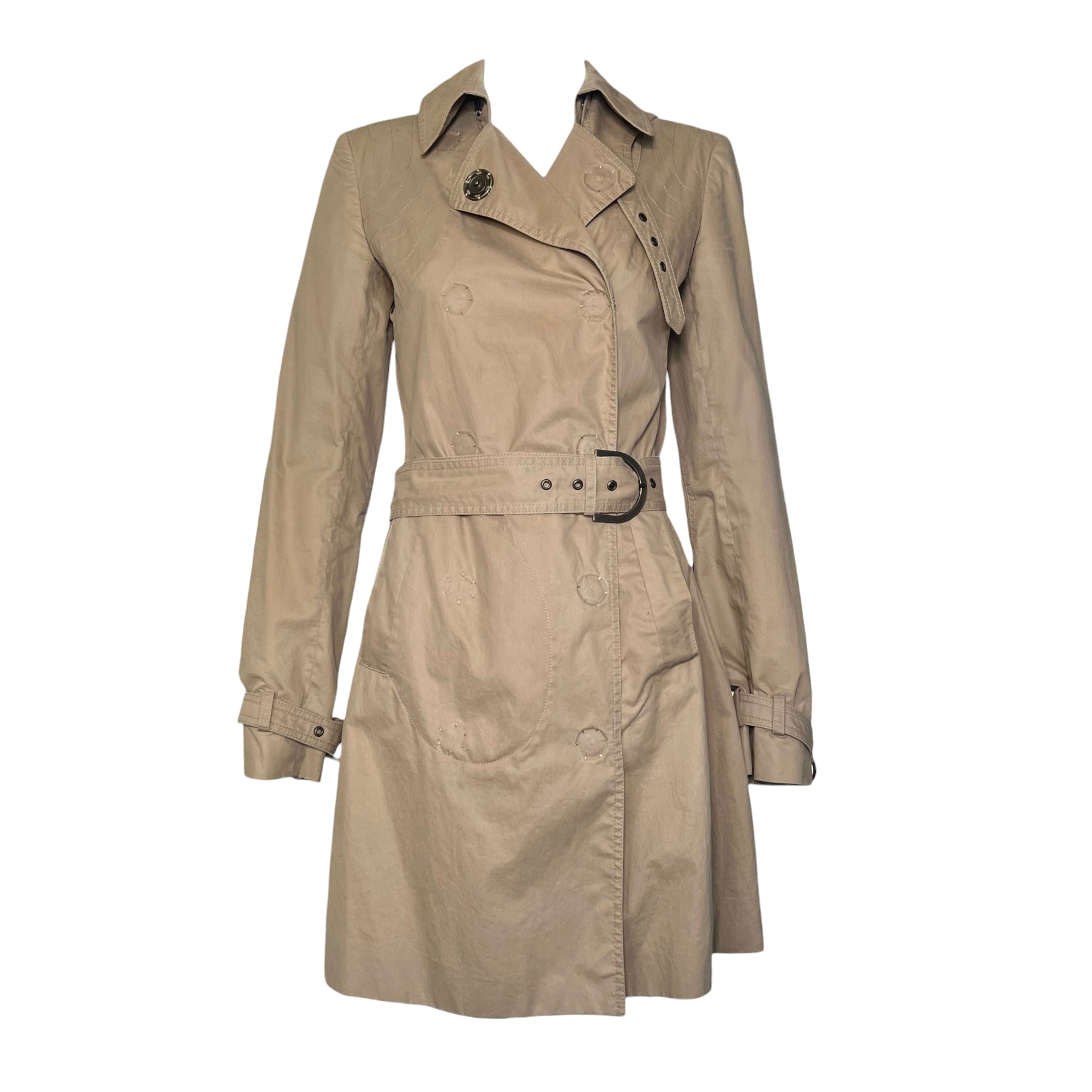 Stella McCartney S/S 2006 Tan Belted Half Trench Coat, 2