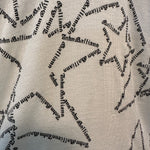 John Galliano Y2K White Strapless Cotton Romper with Logo Stars LOGO DETAIL 5 of 6