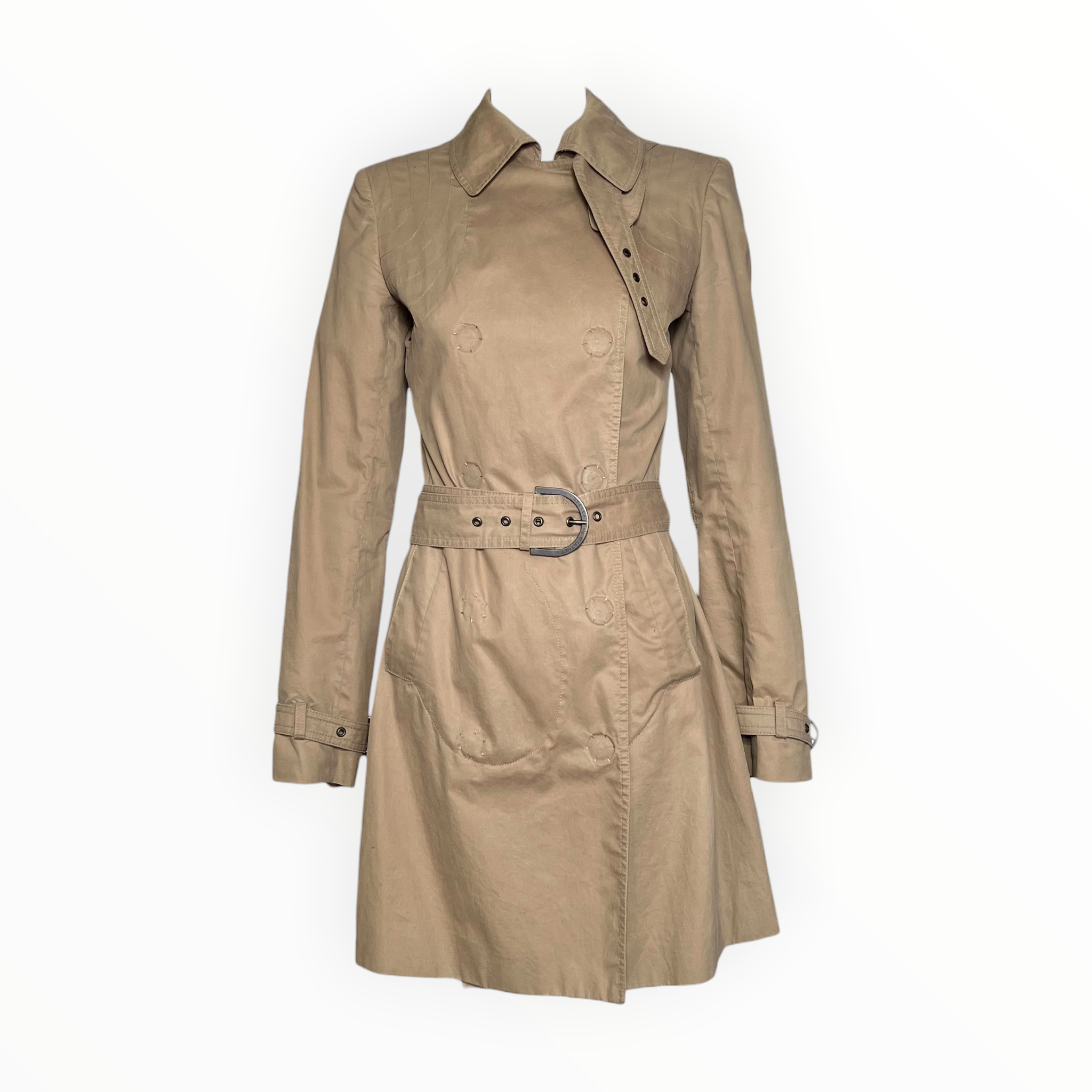 Stella McCartney S/S 2006 Tan Belted Half Trench Coat