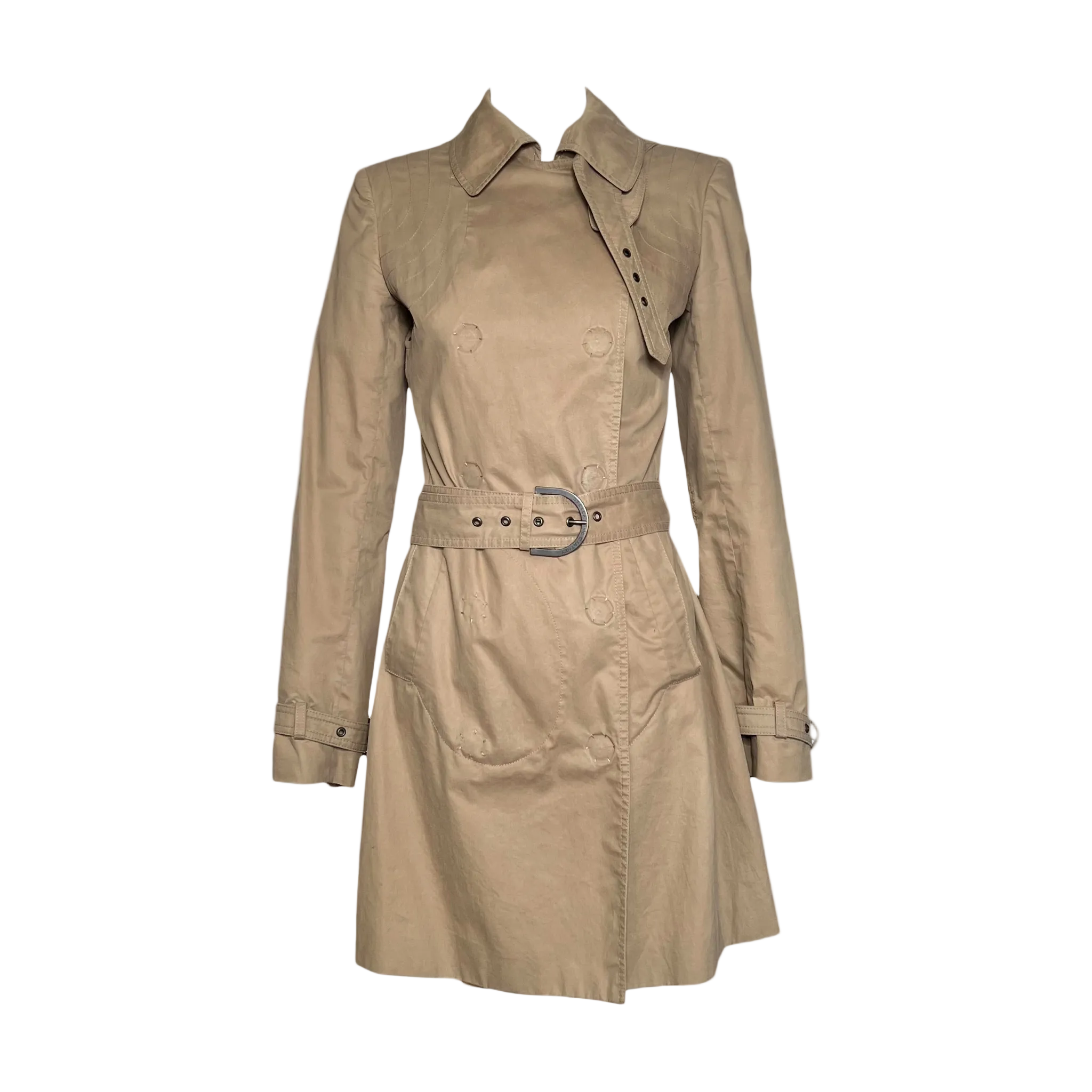Stella McCartney S/S 2006 Tan Belted Half Trench Coat