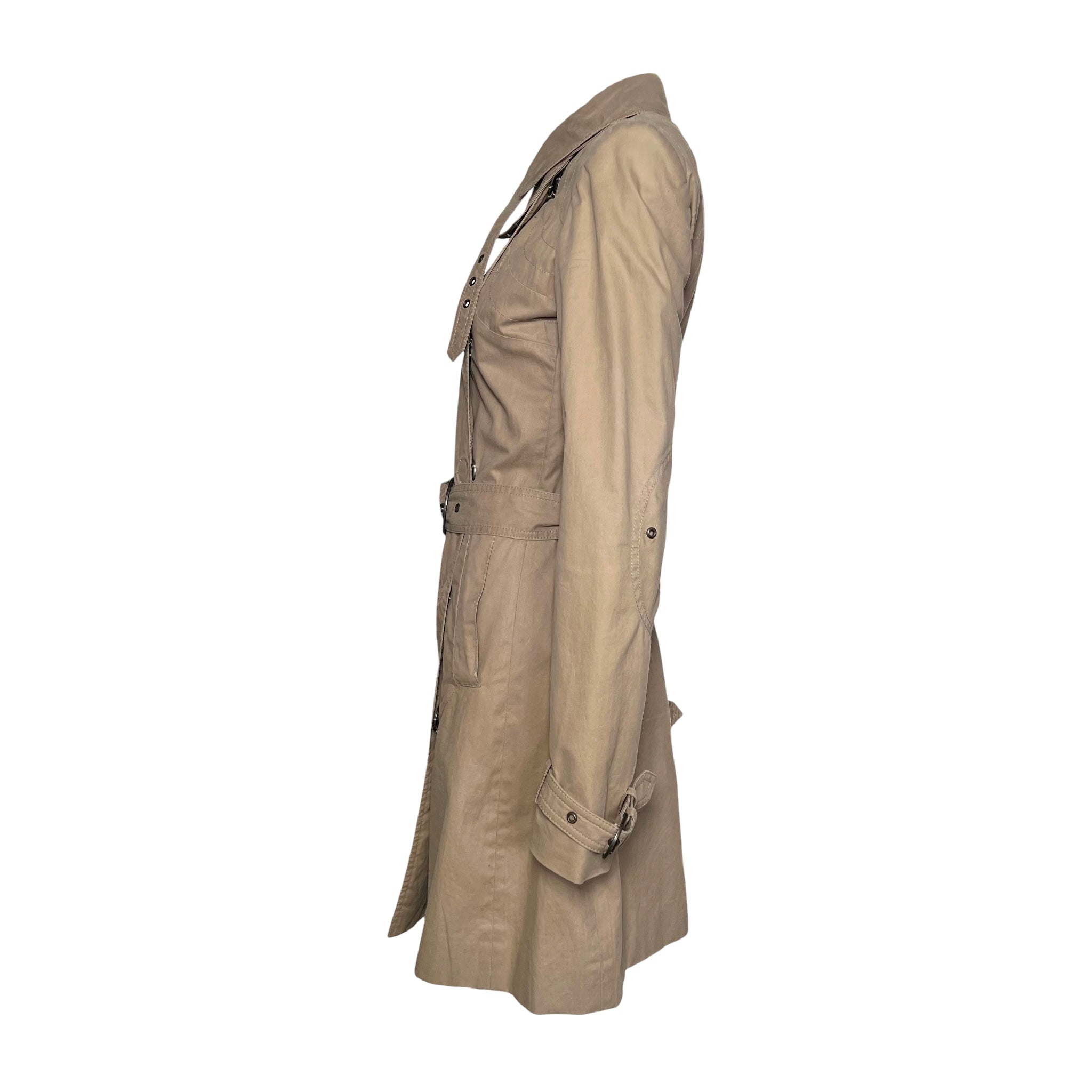 Stella McCartney S/S 2006 Tan Belted Half Trench Coat, side 2